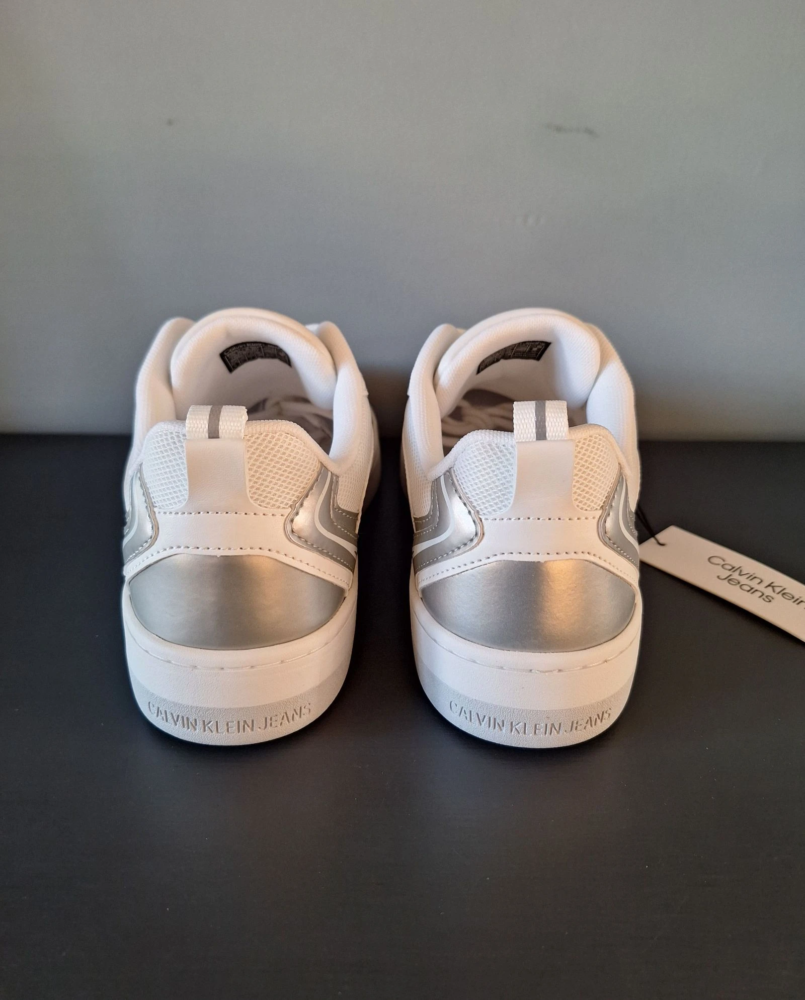 Calvin Klein tênis branco prateado tamanho 40 – photo 4